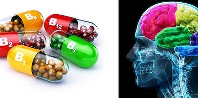 Which vitamins are required for the brain
